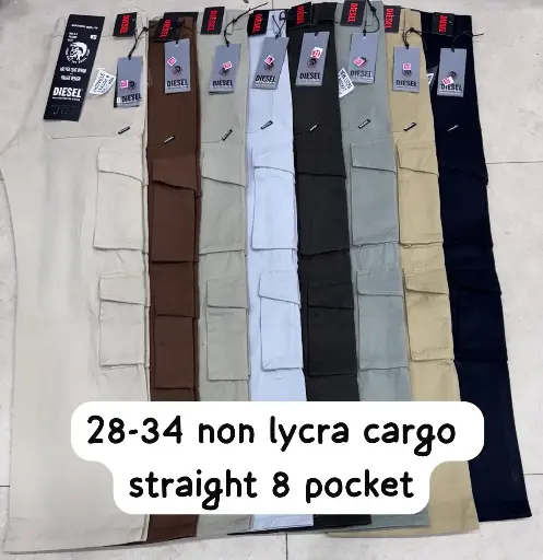 NON LYCRA STRAIGHT FIT CARGO 8-POCKET